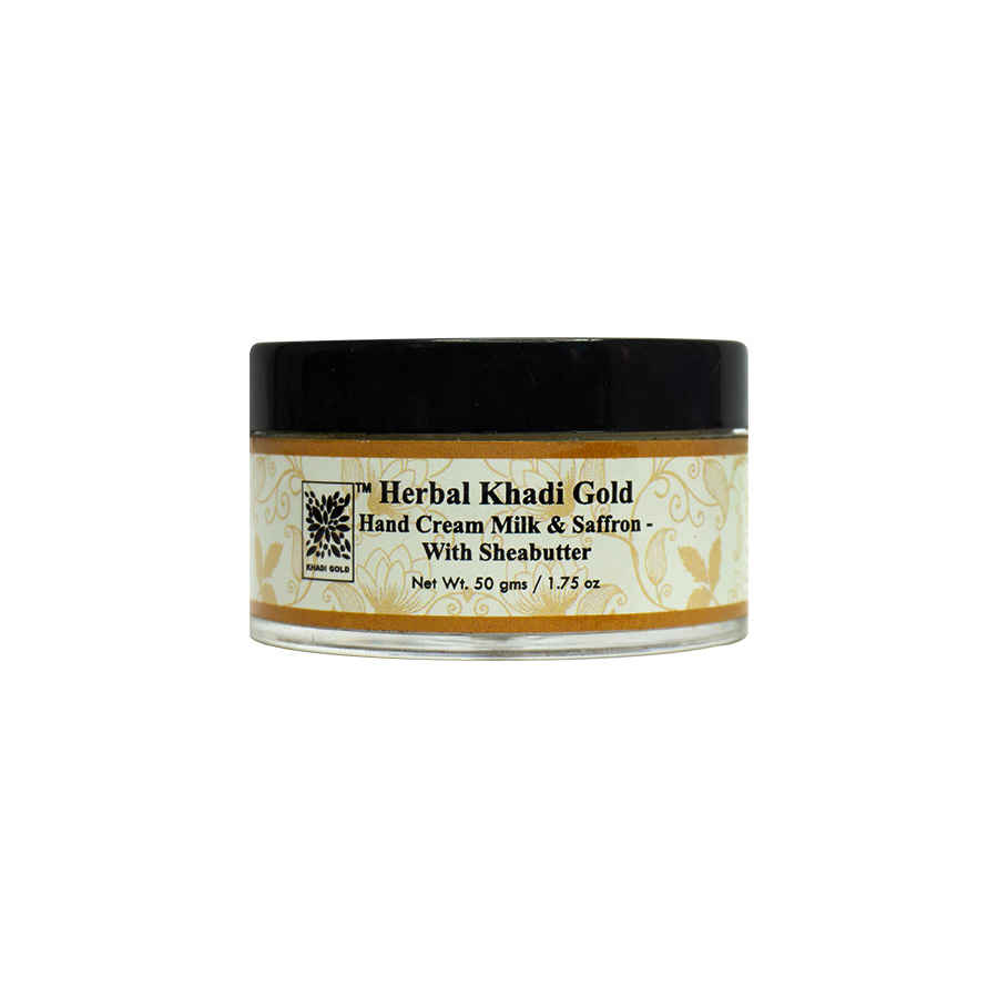 Buy Khadi Gold Milk And Saffron Hand Cream (50 g) - Purplle