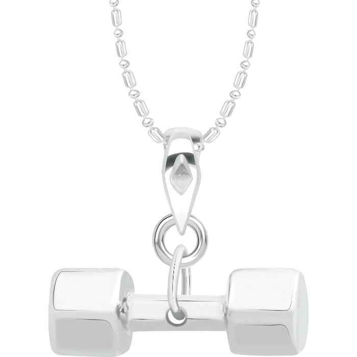 Buy Srikara Alloy Rhodium Plated CZ / AD Fashion Jewellery Pendant with Chain - SKP2162R - Purplle