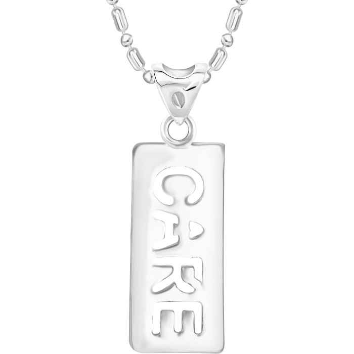 Buy Srikara Alloy Rhodium Plated CZ/AD Beinng Humann Care Fashion Jewelry Pendant - SKP2230R - Purplle