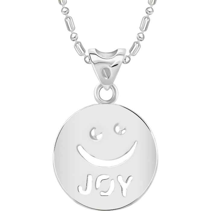 Buy Srikara Alloy Rhodium Plated CZ / AD Beinng Humann Joy Fashion Jewellery Pendant - SKP2232R - Purplle