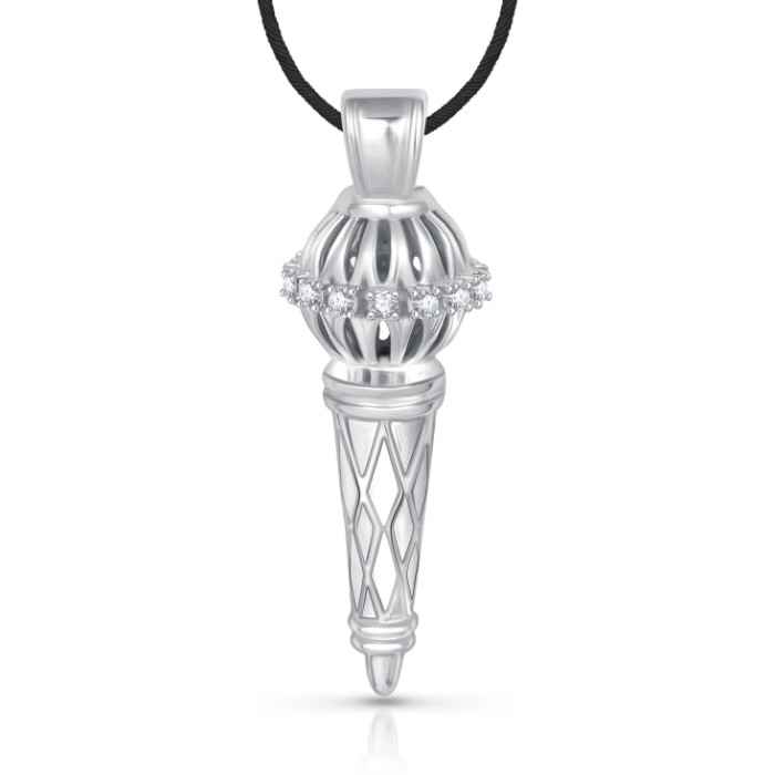 Buy Srikara Alloy Rhodium Plated CZ / AD Bajrangi Bhaijaan Fashion Jewellery Pendant - SKP1423R - Purplle