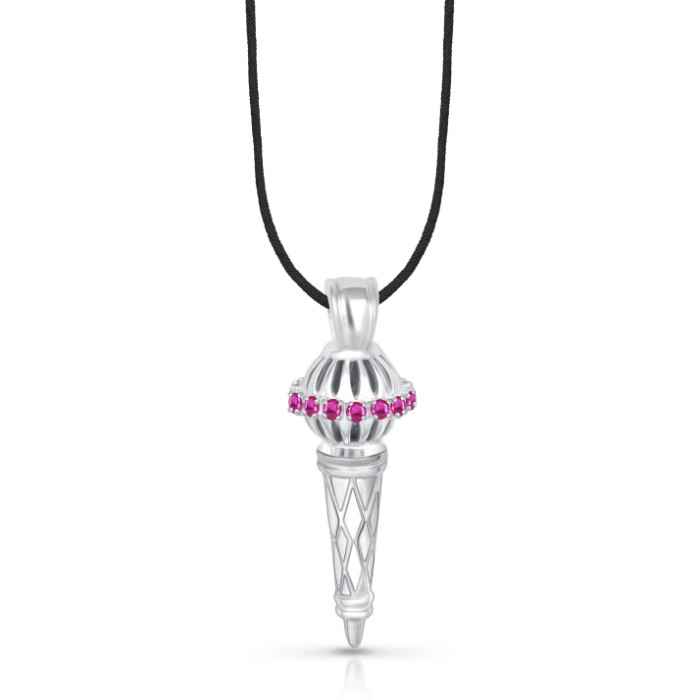 Buy Srikara Alloy Rhodium Plated CZ / AD Bajrangi Bhaijaan Fashion Jewellery Pendant - SKP1449R - Purplle