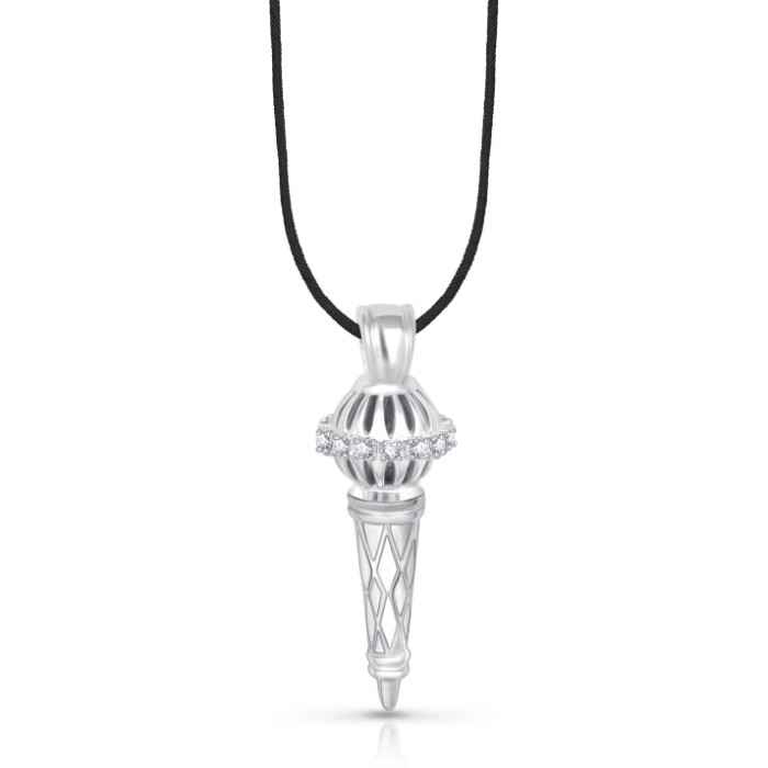 Buy Srikara Alloy Rhodium Plated CZ / AD Bajrangi Bhaijaan Fashion Jewellery Pendant - SKP1424R - Purplle