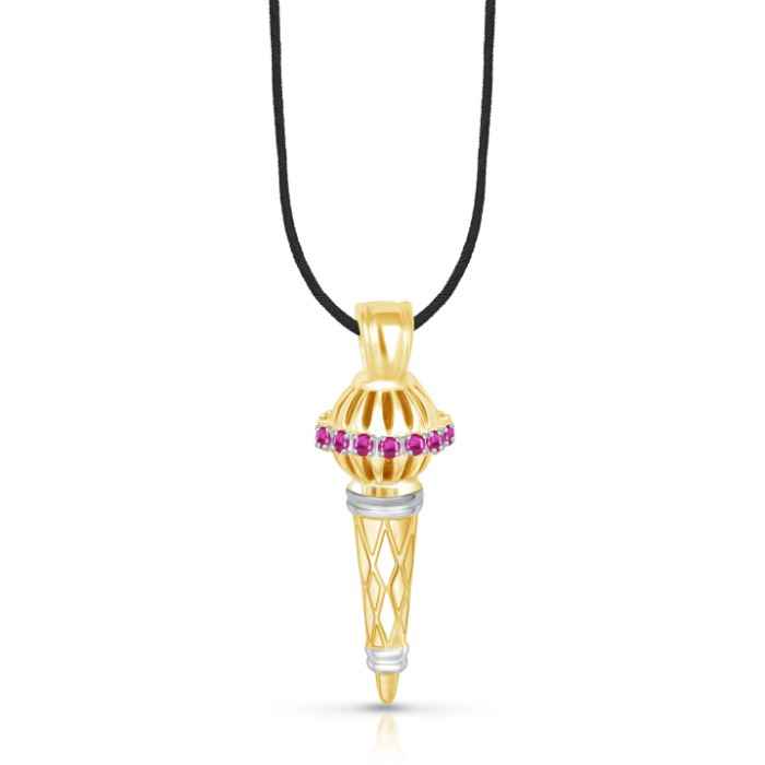 Buy Srikara Alloy Gold Plated CZ/AD Bajrangi Bhaijaan Fashion Jewelry Pendant Chain - SKP1448G - Purplle