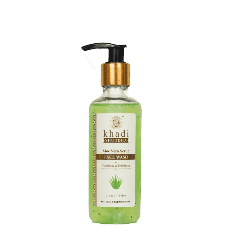 Buy Khadi Shuddha Aloe Vera Scrub Face Wash (210 ml) - Purplle
