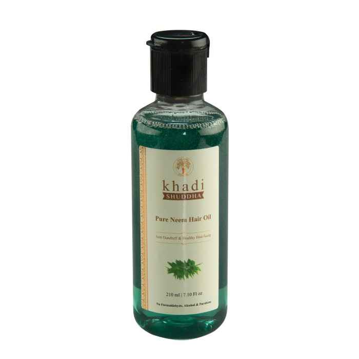 Buy Khadi Shuddha Pure Neem Hair Oil Pack Of 2 (420 ml) - Purplle
