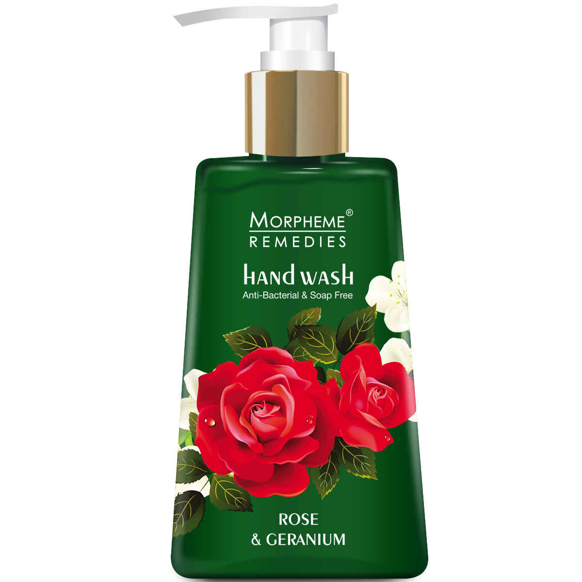 Buy Morpheme Remedies Hand Wash Rose & Geranium, Anti Bacterial (250 ml) Soap Free Handwash - Purplle