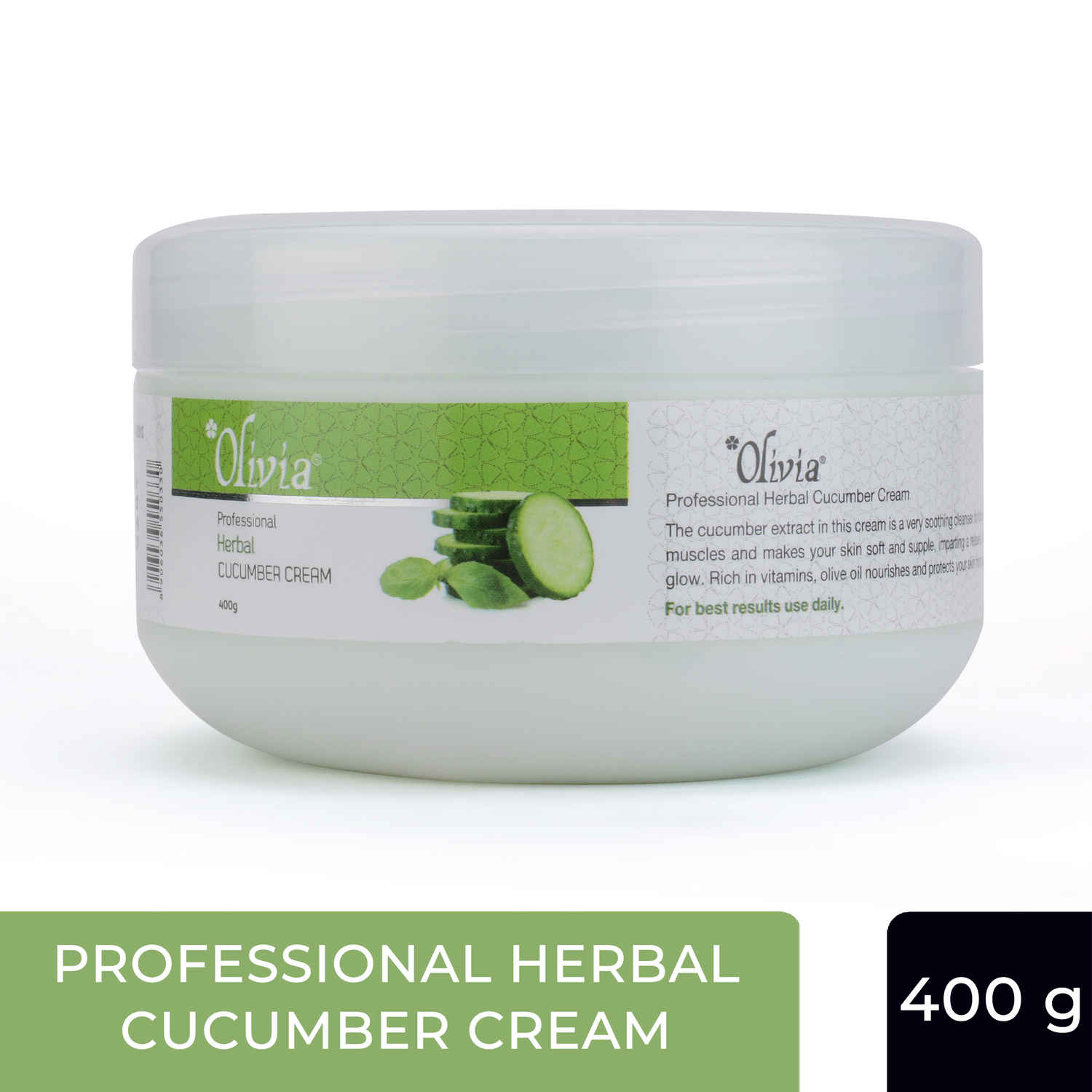 Buy Olivia Cucumber Facial Massage Cream (400 g) - Purplle