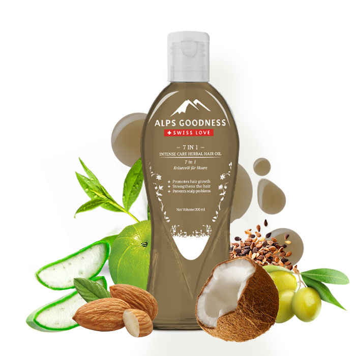 Buy Alps Goodness Herbal Hair Oil - 7 in 1 (200 ml) - Purplle