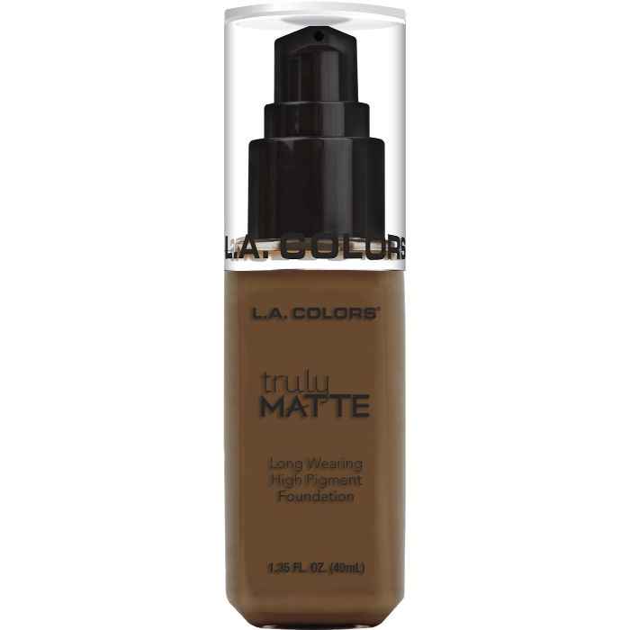 Buy L.A. Colors Truly Matte Liquid Foundation-Mahogany 40 ml - Purplle