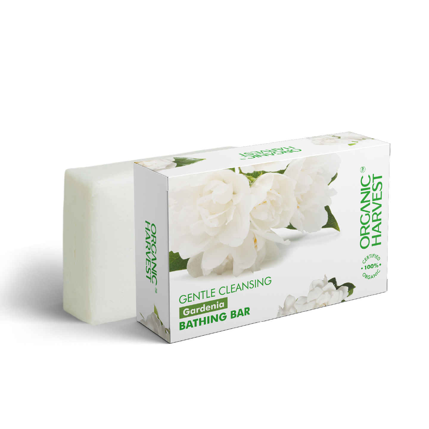Buy Organic Harvest Gardenia Bathing Bar (125 g) - Purplle