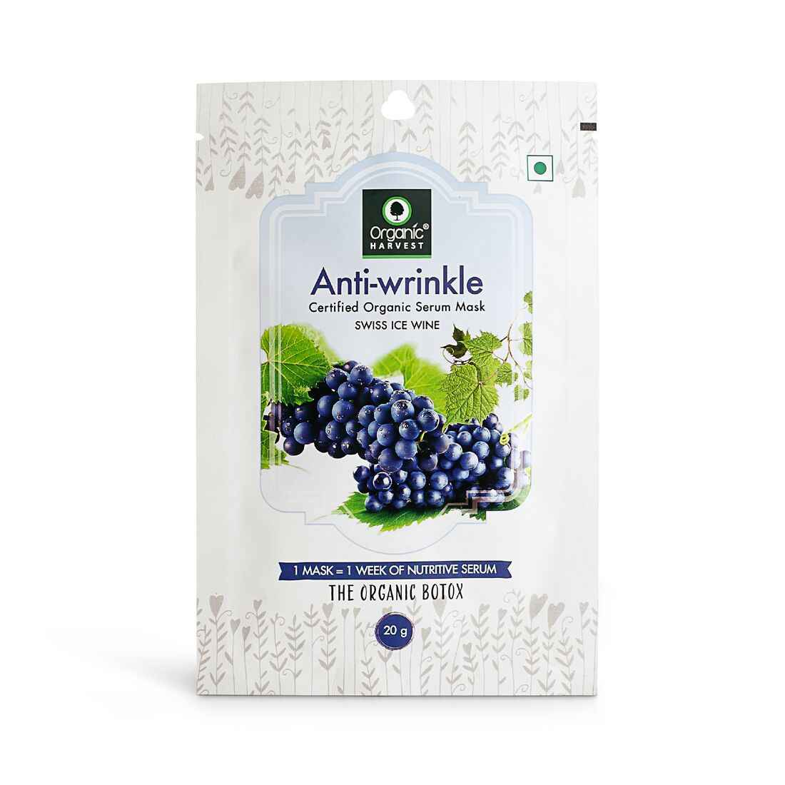 Buy Organic Harvest Anti-Wrinkle Face  Sheet Mask (20 g) - Purplle