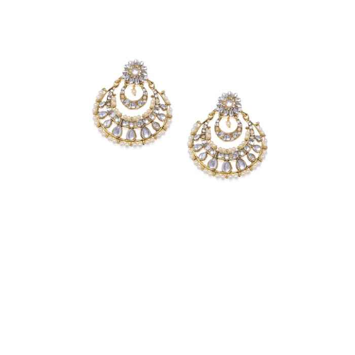 Buy Golden Peacock Gold Plated Beaded Drop Earring - Purplle