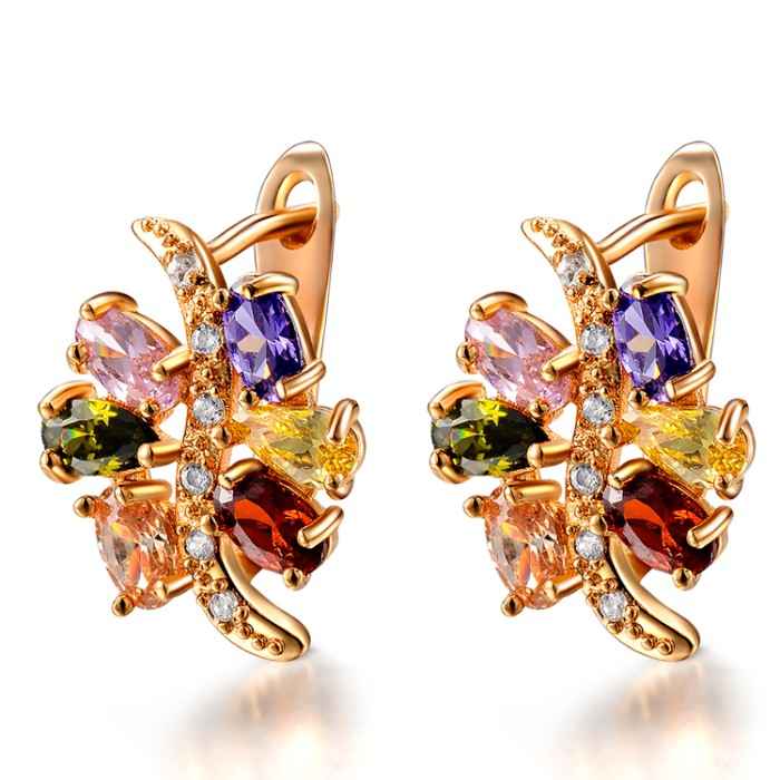 Buy Sukkhi Exotic Crystal Gold Plated Clip-On Earring for Women - Purplle