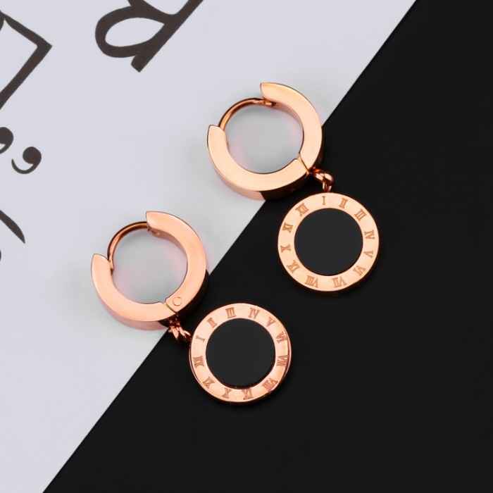 Buy Sukkhi Eye-catchy Black Roman Number Crystal Gold Plated Earring For Women - E81064 - Purplle