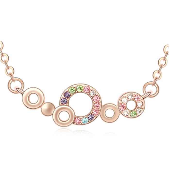 Buy Sukkhi Exquisite Twisted Round Cubic Zirconia Gold Plated Necklace For Women - N80752 - Purplle
