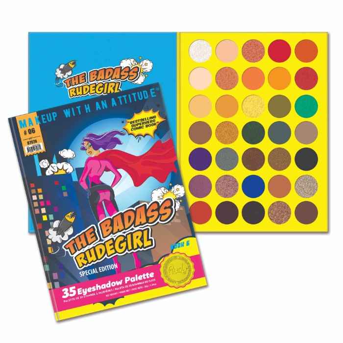 Buy Rude Cosmetics The Badass Rudegirl - 35 Eyeshadow Palette 38 g - Purplle
