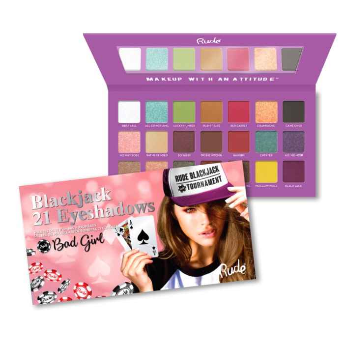Buy Rude Cosmetics Blackjack 21 Eyeshadows - Bad Girl 21 g - Purplle