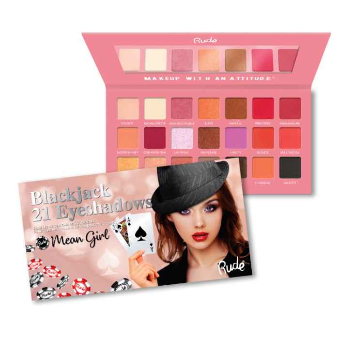 Buy Rude Cosmetics Blackjack 21 Eyeshadows - Mean Girl 21 g - Purplle