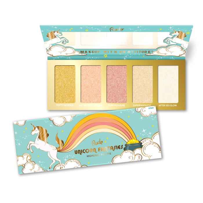Buy Rude Cosmetics Unicorn Fantasies - Highlight Palette 21 g - Purplle