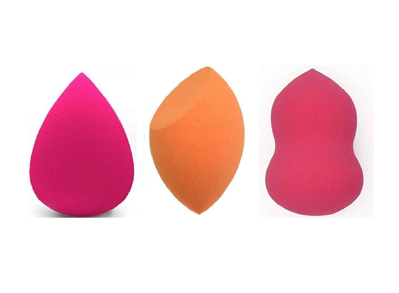 Buy AY Make Up Sponge Puff Makeup Foundation Sponge (Color May Vary) - Pack of 3 - Purplle