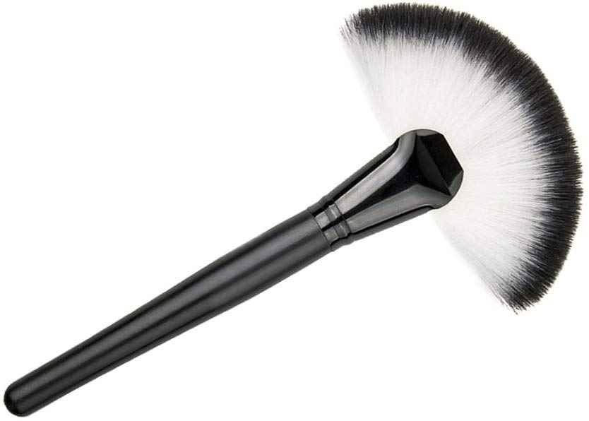 Buy AY Large Fan Brush Makeup Blush Face Contour Foundation Highlighter Brush, Color May Vary 1 pc - Purplle