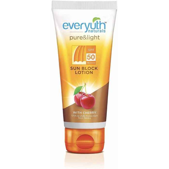 Buy Everyuth Naturals Sun Block Lotion Spf 50 With Cherry (50 g) - Purplle
