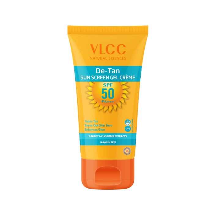 Buy VLCC De Tan SPF 50 Sunscreen Gel Creme (100 g) - Purplle
