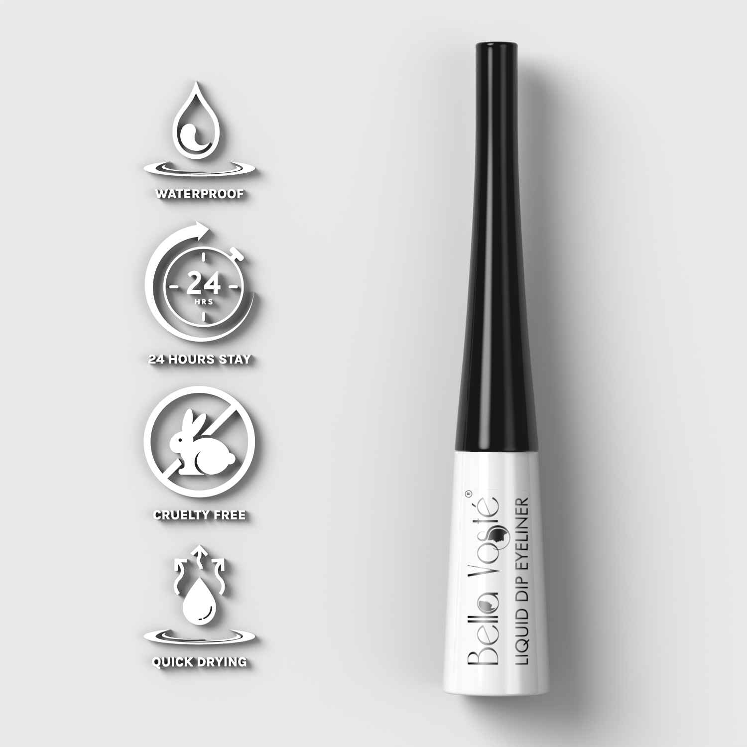 Buy Bella Voste Liquid Dip Eyeliner Soft Snow (02) (4 ml) - Purplle