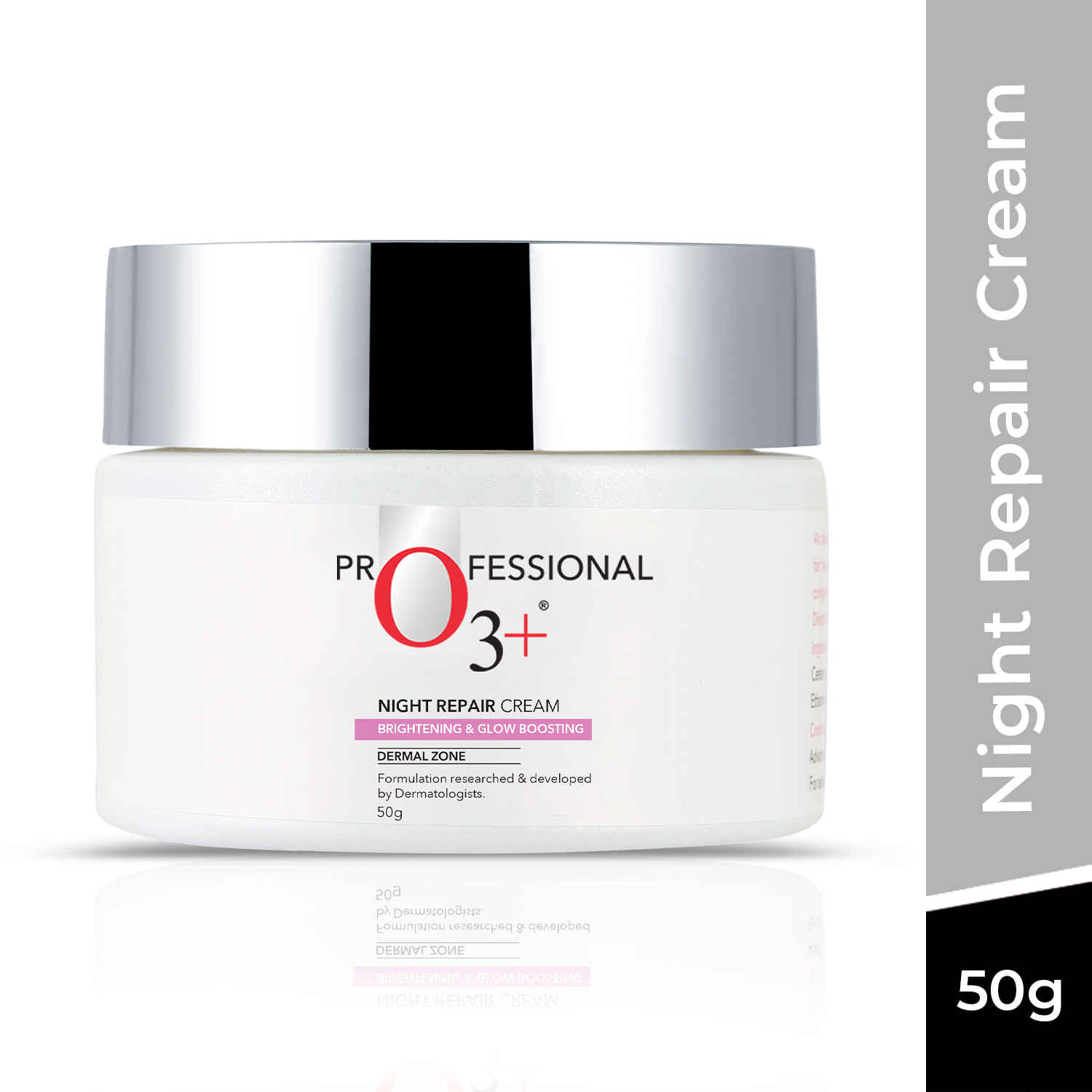 Buy O3+ Night Repair Cream Brightening & Glow Boosting Dermal Zone (50 gm) - Purplle