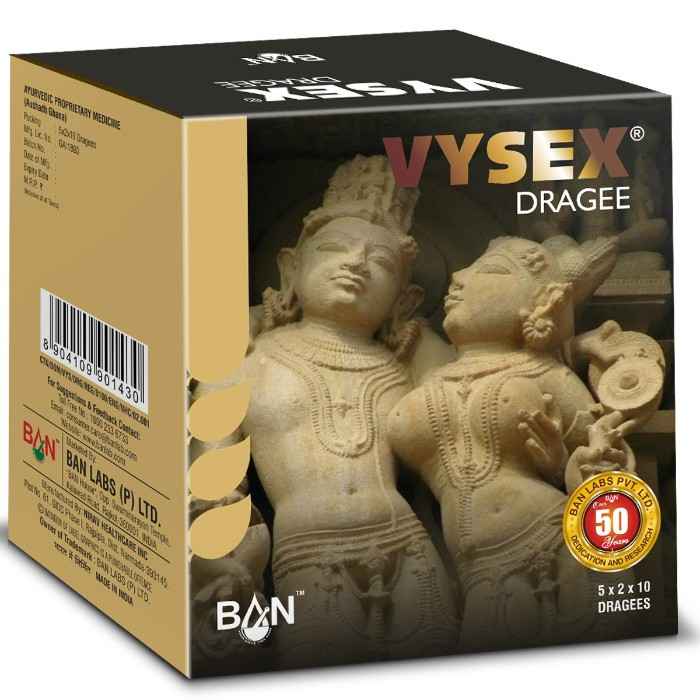 Buy Ban Labs Vysex Dragee (Silver Coated) (100 Dragees) - Purplle