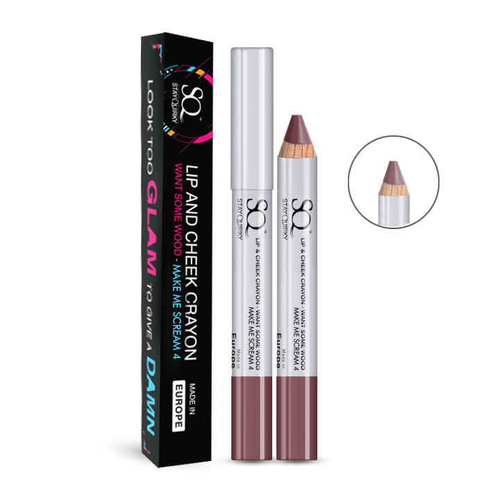 Buy Stay Quirky Lip and Cheek Crayon, Purple, Want Some Wood - Make Me Scream 4 (2.29 g) - Purplle