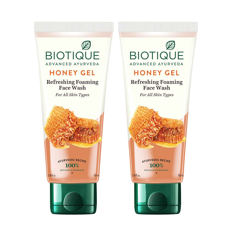 Buy Biotique BIO Honey Gel Hydrating Face Wash (100 ml X2) - Purplle