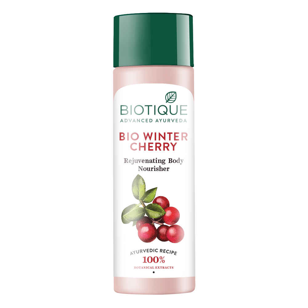 Buy Biotique Bio Winter Cherry Rejuvenating Body Nourisher (120 ml) - Purplle