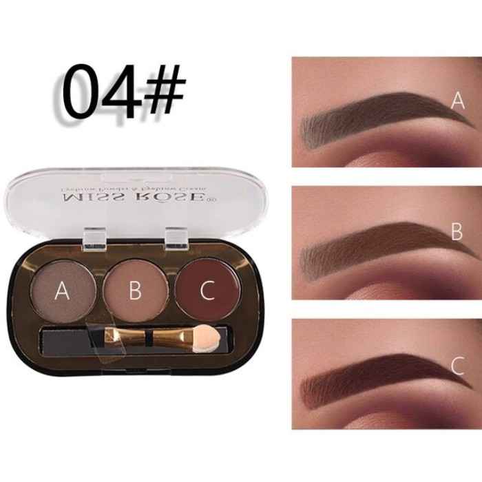 Buy Miss Rose Professional Make Up Eyebrow Powder & Eyebrow Cream (7402-045M4) (6 g) - Purplle