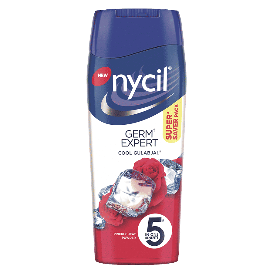 Buy Nycil Cool Gulabjal, Prickly Heat Powder (400 g) - Purplle
