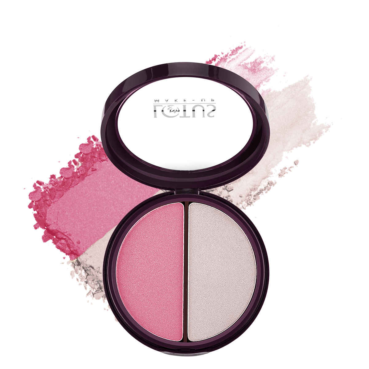 Buy Lotus Makeup Proedit Silk touch blush highlighter duo Paradise Petal (6*2g = 12g) - Purplle