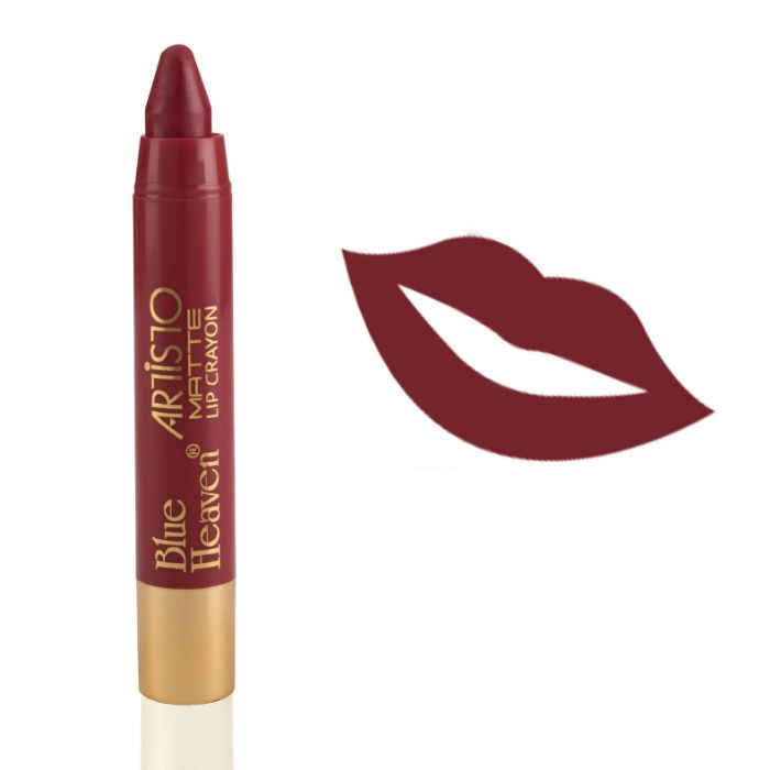 Buy Blue Heaven Artisto Velvet Matte Lip Crayon, 12 (Satin Twist) (3.2g) - Purplle