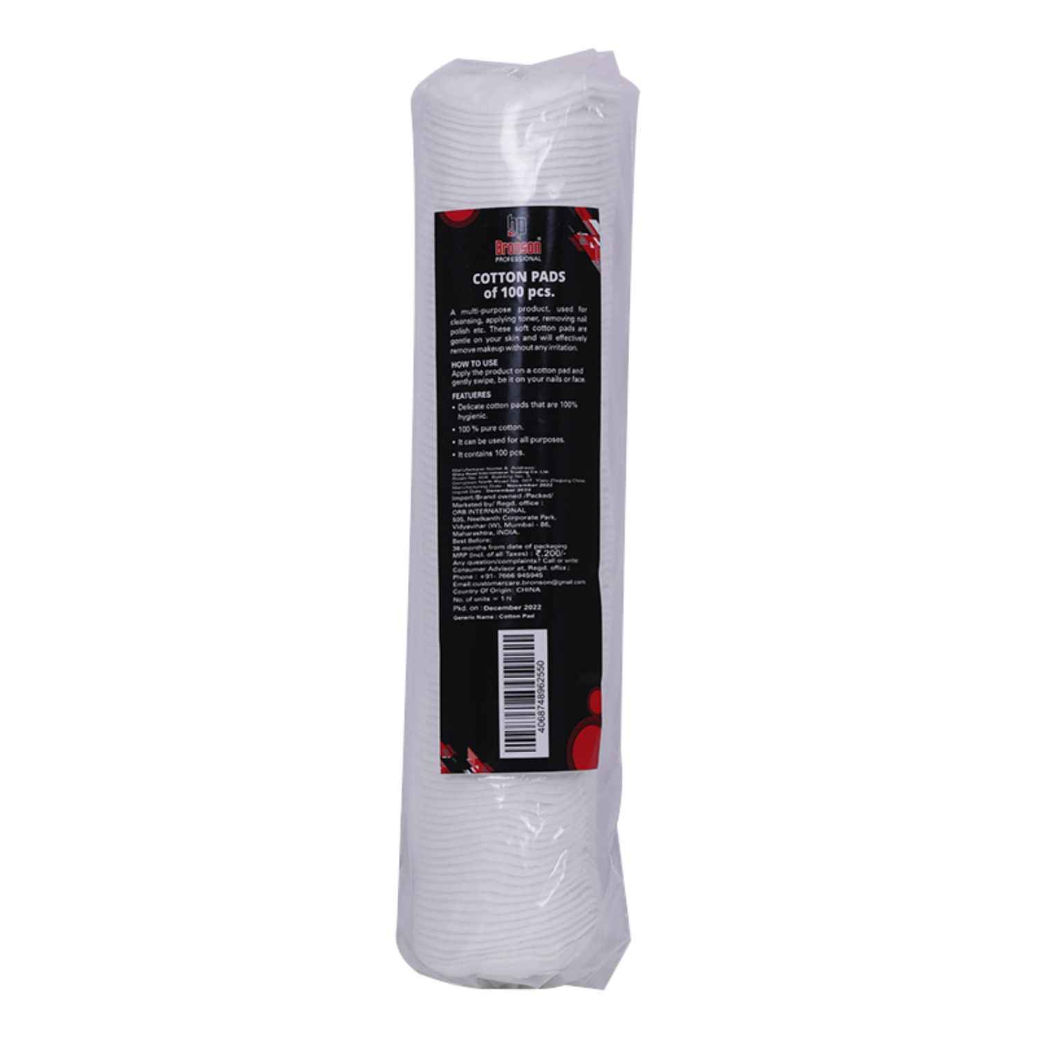 Buy Bronson Professional Cotton Pads Pack of 100 pcs - Purplle
