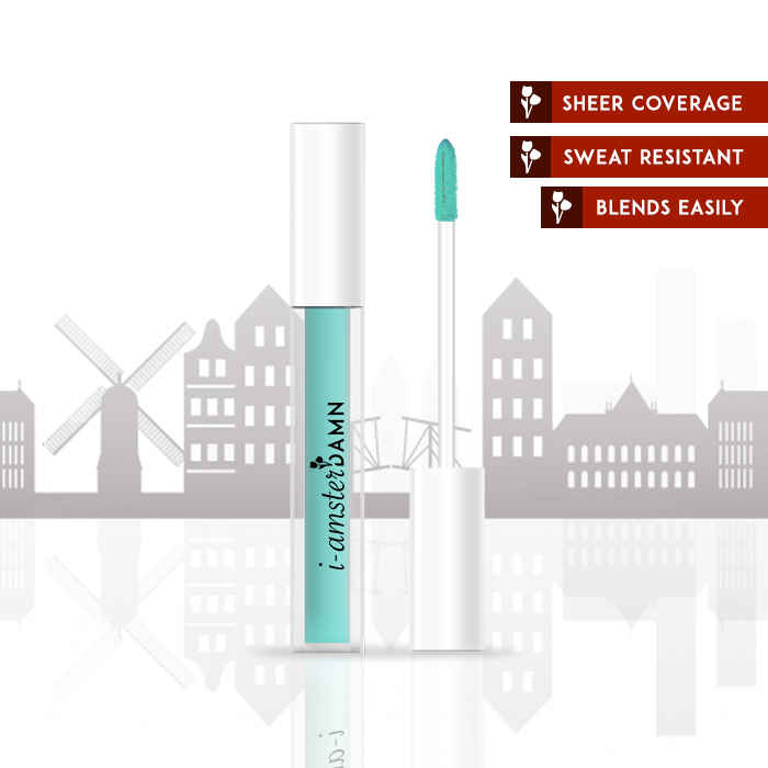 Buy I-AmsterDAMN Liquid Color Corrector, Green, Tulipa Lily-Flowered - Greenstar 6 (3.2 ml) - Purplle