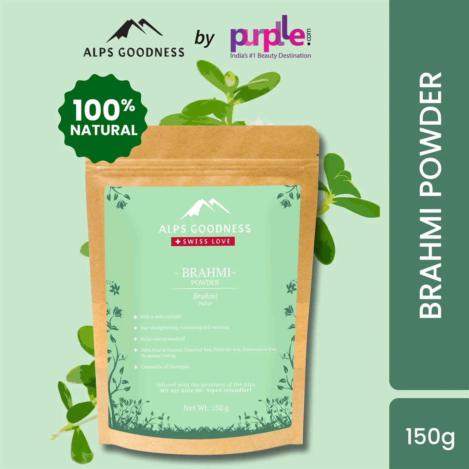 Buy Alps Goodness Powder - Brahmi (150 gm) - Purplle