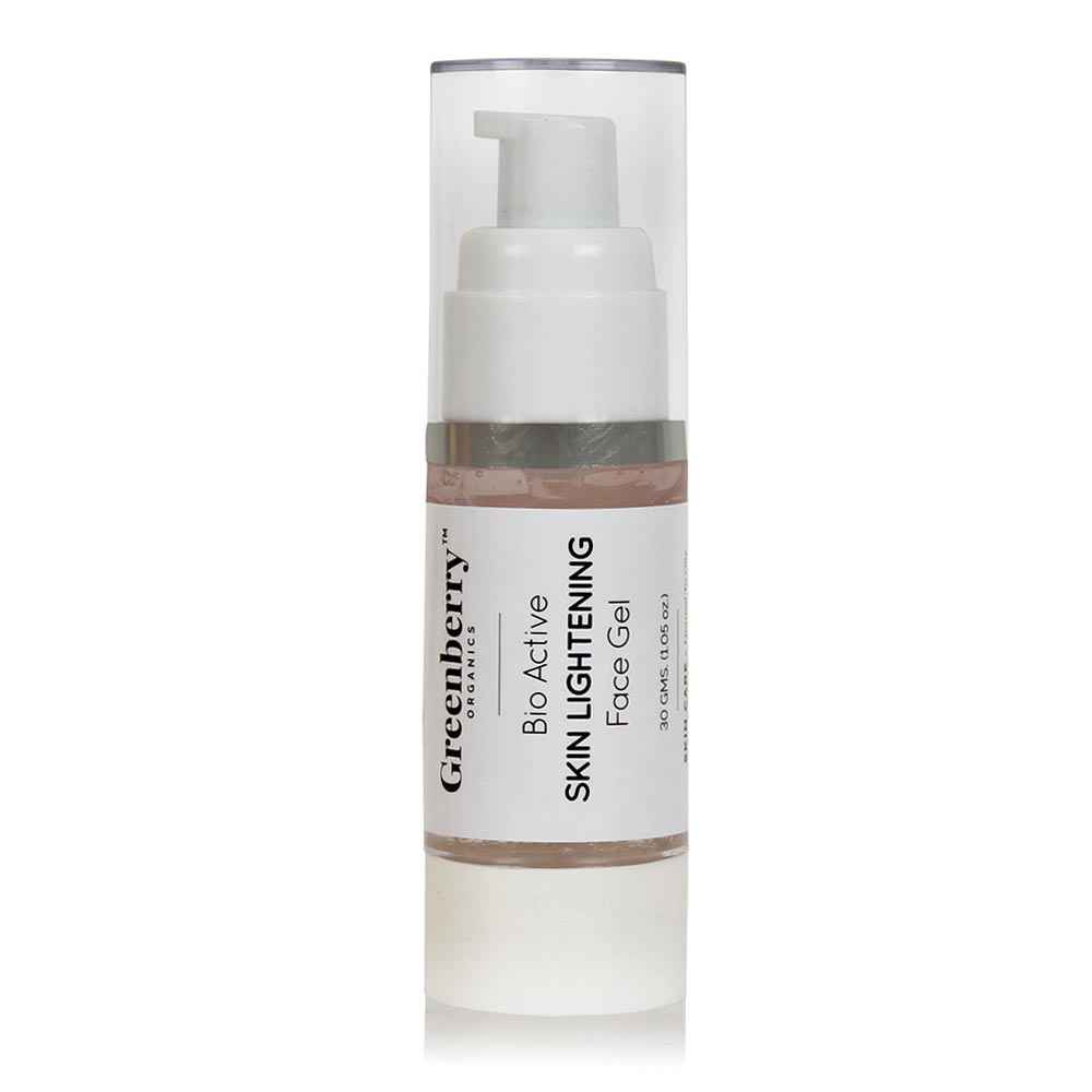 Buy Greenberry Organics Bio Active Skin Lightening Face Gel (30 g) - Purplle