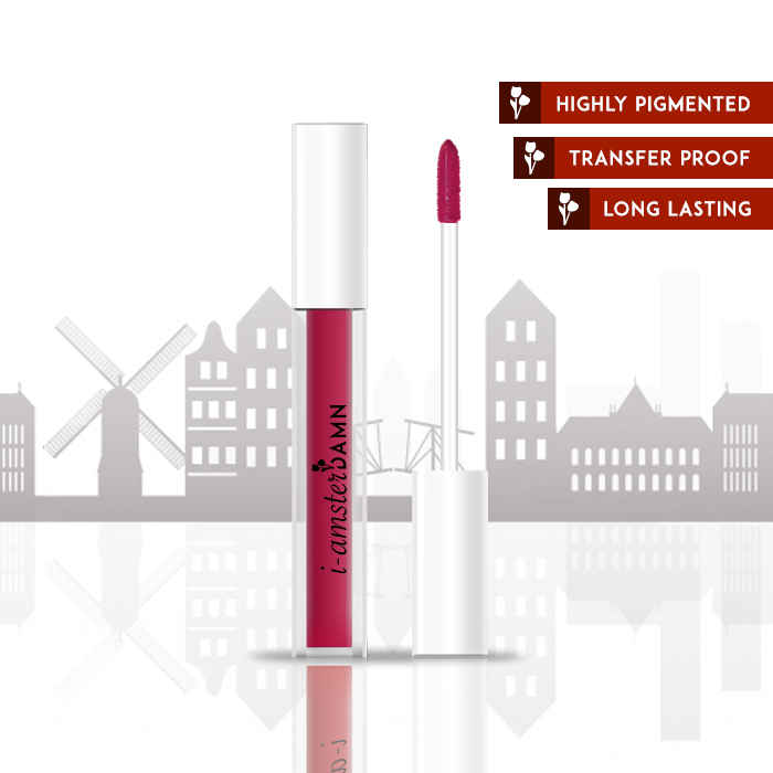 Buy I-AmsterDAMN Liquid Lipstick, Matte, Pink, Tulipa Triumph - Attila 42 (3 ml) - Purplle