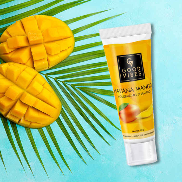 Buy Good Vibes Volumizing Shampoo - Havana Mango - Travel Size (10 ml) - Purplle