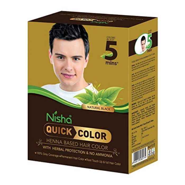Buy Nisha Quick Permanent hair Color Box(60 g) each - Purplle