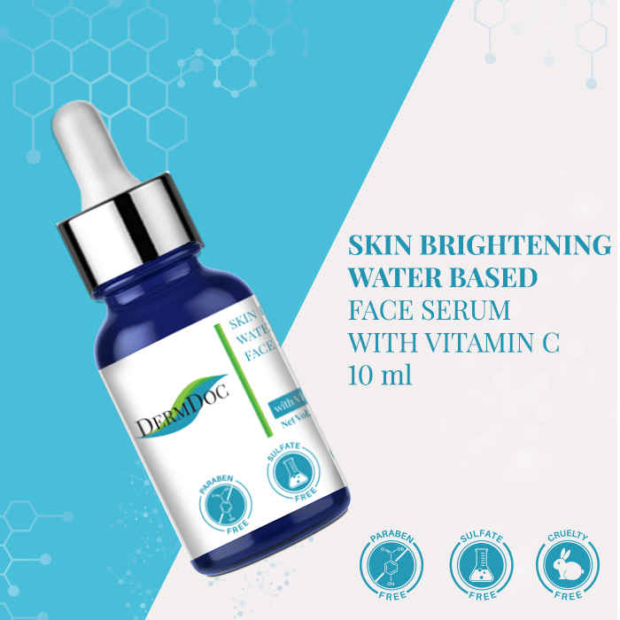 Buy DermDoc Skin Brightening Water Based Face Serum with Vitamin C (10 ml) - Purplle