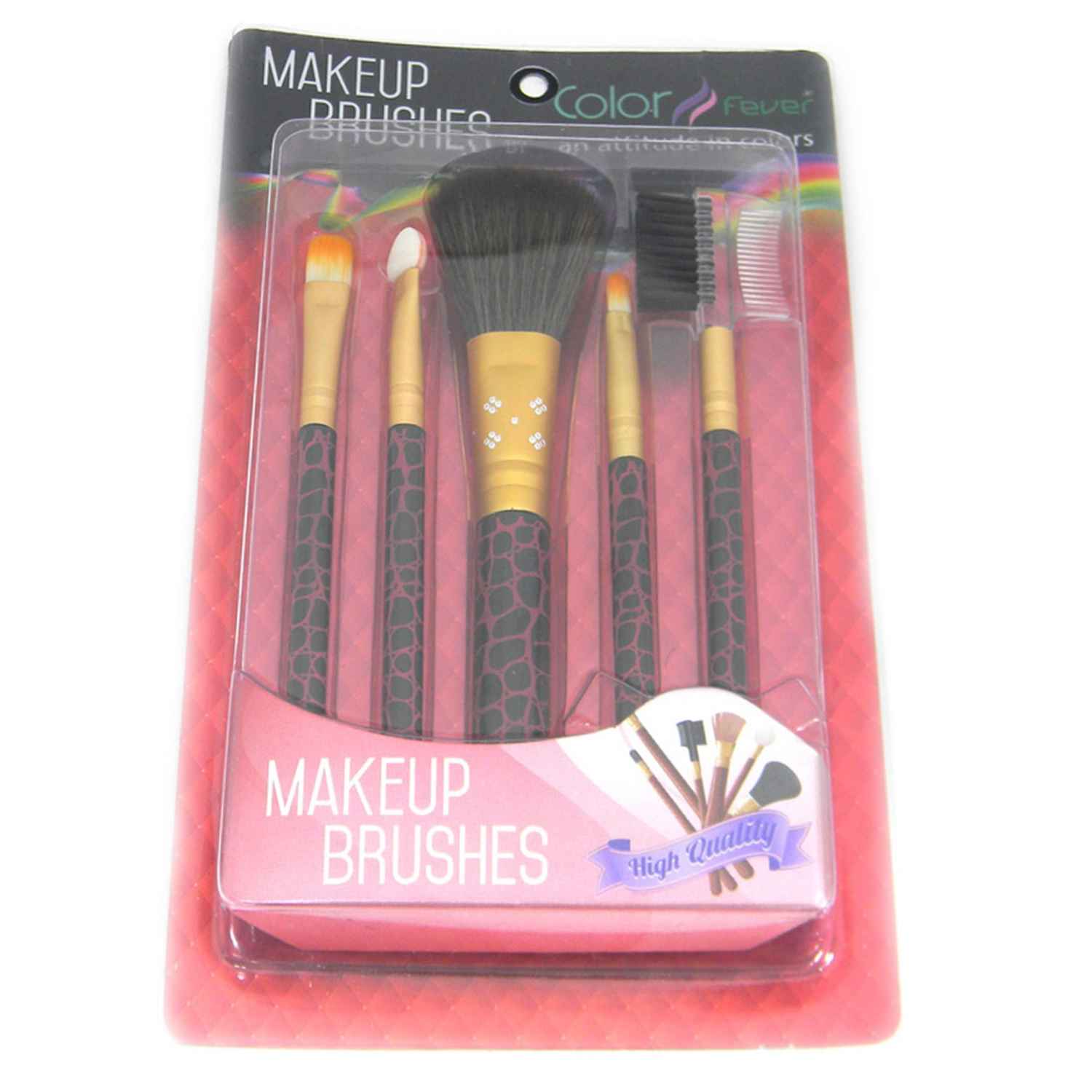 Buy Color Fever an attitude in colors Makeup Brush Set of 5 - Stylish Maroon - Purplle