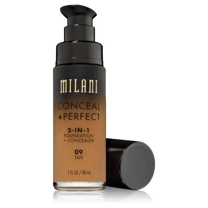 Buy Milani 2-IN-1 Foundation + Concealer 09 TAN (30 ml) - Purplle