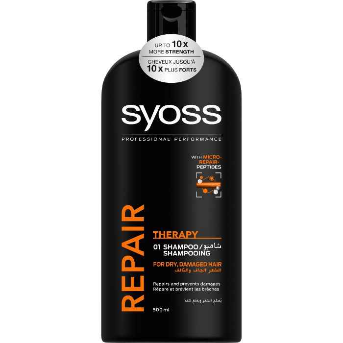 Buy Schwarzkopf Syoss Repair Therapy 01 Shampoo (500 ml) - Purplle