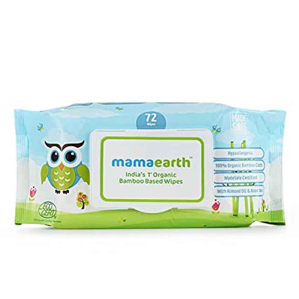 Buy Mamaearth Organic Bamboo Based Wipes-Travel Pack (15 Pcs) - Purplle